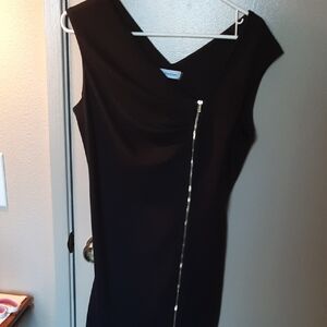 Calvin Klein Black Asymmetrical Dress